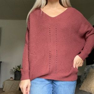 Slouchy Burgundy Sweater